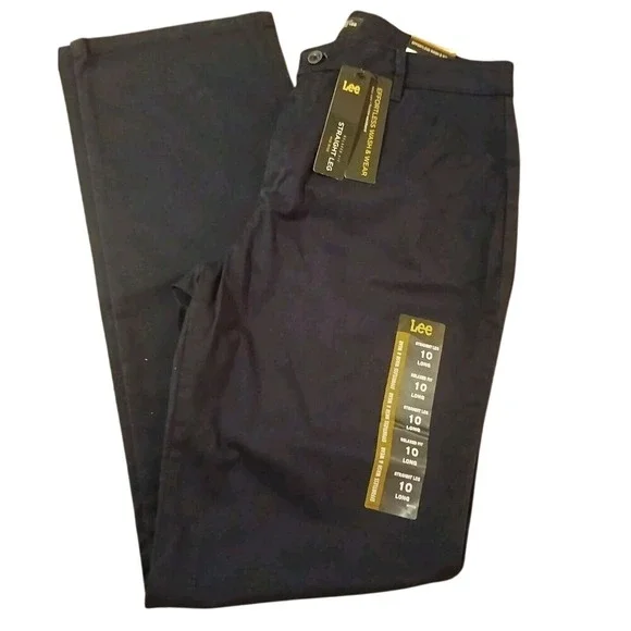 Lee L129806 Womens Navy Relaxed‎ Fit Original All Day Jeans Size 10 L NWT #154C - Picture 6 of 16